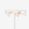ESTELLE [Official] Women's K10 Pink Gold Heart Motif Earrings 0202-3522-0019-0000