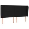 VidaXL Headboard with Ears Black 203x23x118-128 Cm Fabric3117700