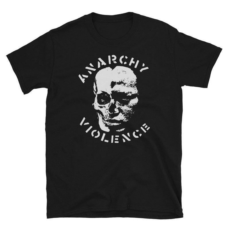 

230 г/м² 100% хлопок Gism Anarchy Violence Skull Shirt XXS чёрный