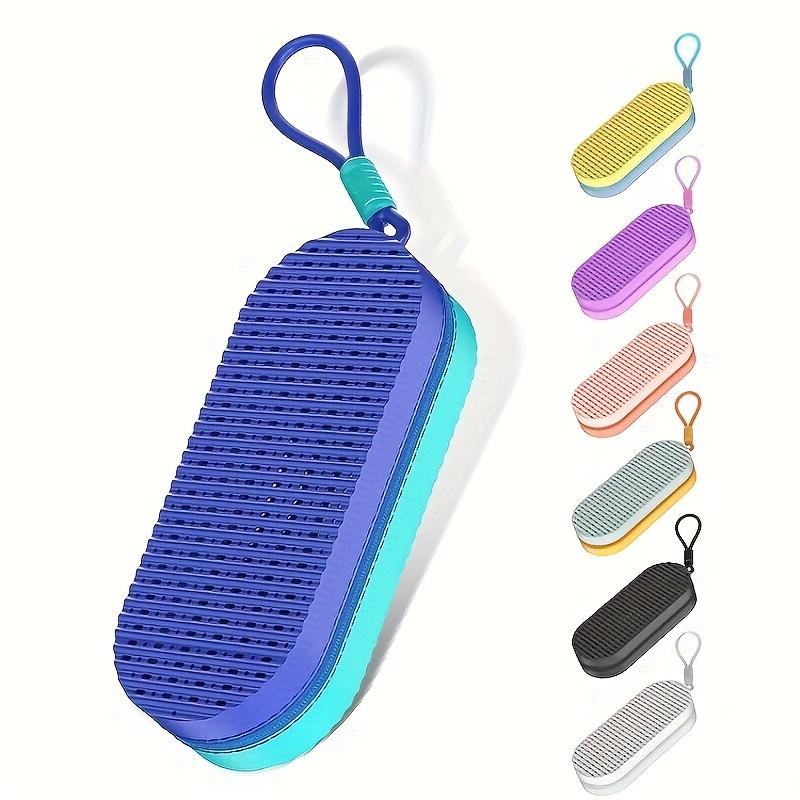 Silikon-Schwimmbrillenetui Stoßfest Doppelt Atmungsaktiv Kratzfest Schutz Faltbar Tragbar Aufbewahrung Damen Outdoor Schwimmen