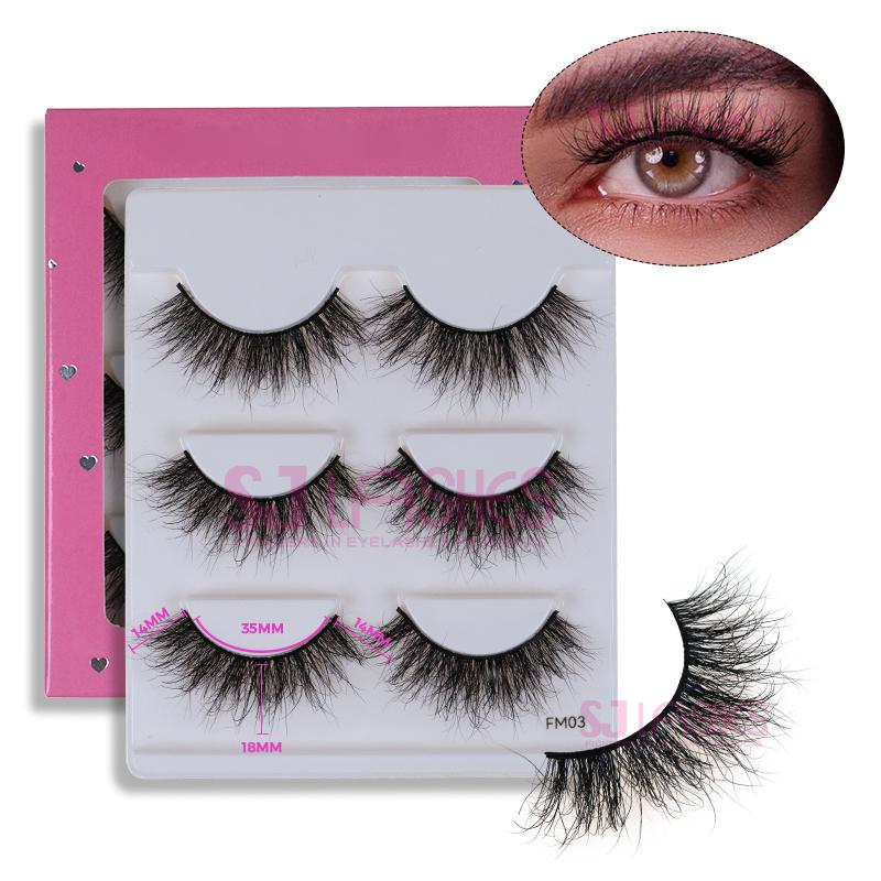 Best Sale Full Volume and Classic 3D Mink Eyelashes Vendor Real Fluffy Mink Strip Lashes Reusable (25-30 Times)