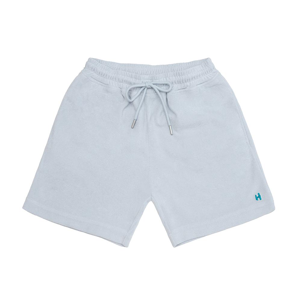 HANGOUT H Classic Logo Terry Shorts (Sky Blue)