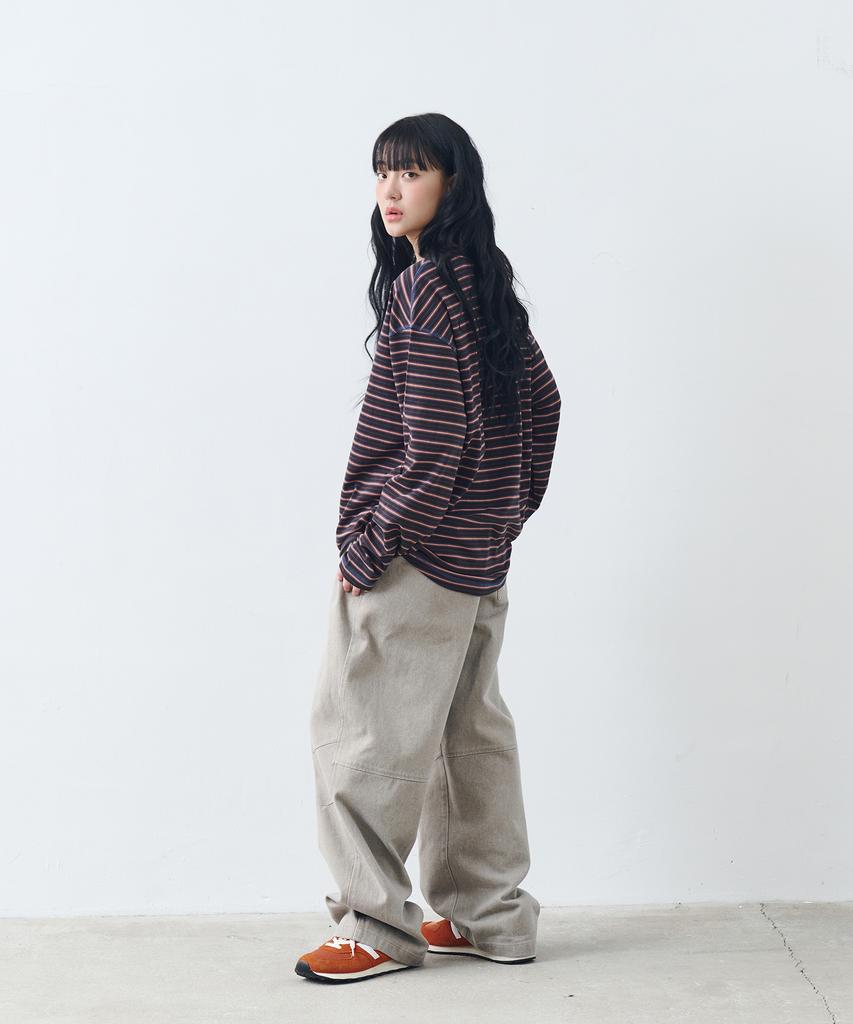 Nontai Pigment Curved Wide Pants Vol.2 (Beige)