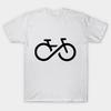 Men Black Print T-shirt Bike Forever No-Cut Transfer Paper Print Cotton Tshirt