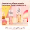 Hydrating Peach Oolong Lip Oil Transparent Moisturizing Lip Balm for Women Men
