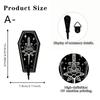 Wooden Hook Dark Lunar Phase Skull Wall Hanging Key Hook Retro Witch-style Wall Decoration Hanger