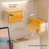 Japanese Acrylic Wall-Mounted Tissue and Towel Storage Box: Punch-Free Transparent Bathroom Napkin Holder