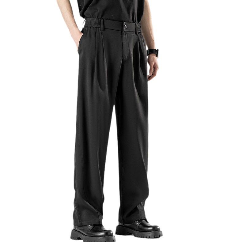 Unisex Sommer Eis-Seide Lockere Gerade Bein Hose