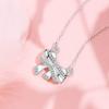 Blingbling Crystal Diamante Bowknot Necklace Clavicle Chain Gifts for Girls Present Sexy Diamante Clavicle Chain