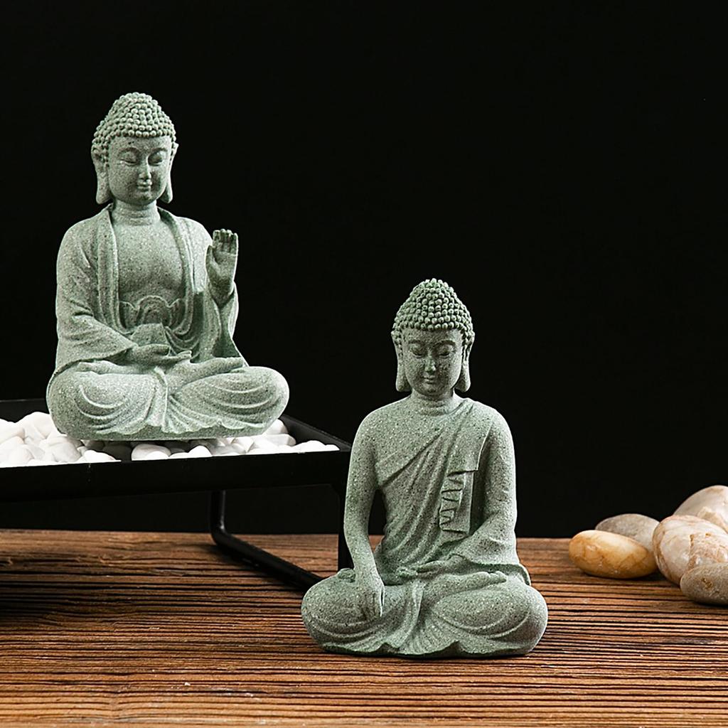 RemeeHi Kidney Stone Buddha Buddha for Brings Good Increases Brings Wealth Statue, Ornament, Prayer, Fortune, Luck,