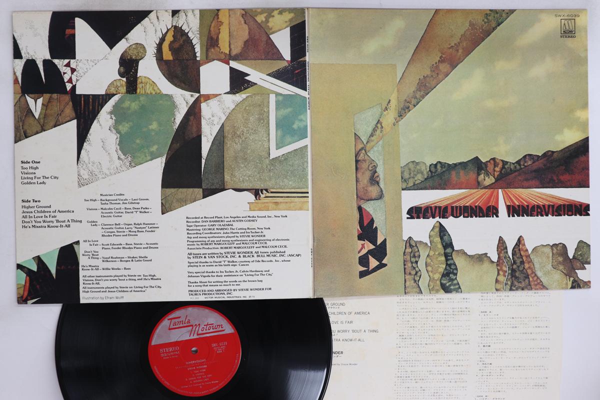 

LP Record STEVIE WONDER - Innervisions SWX6039 TAMLA MOTOWN 1973 Japan Soul/Funk Used