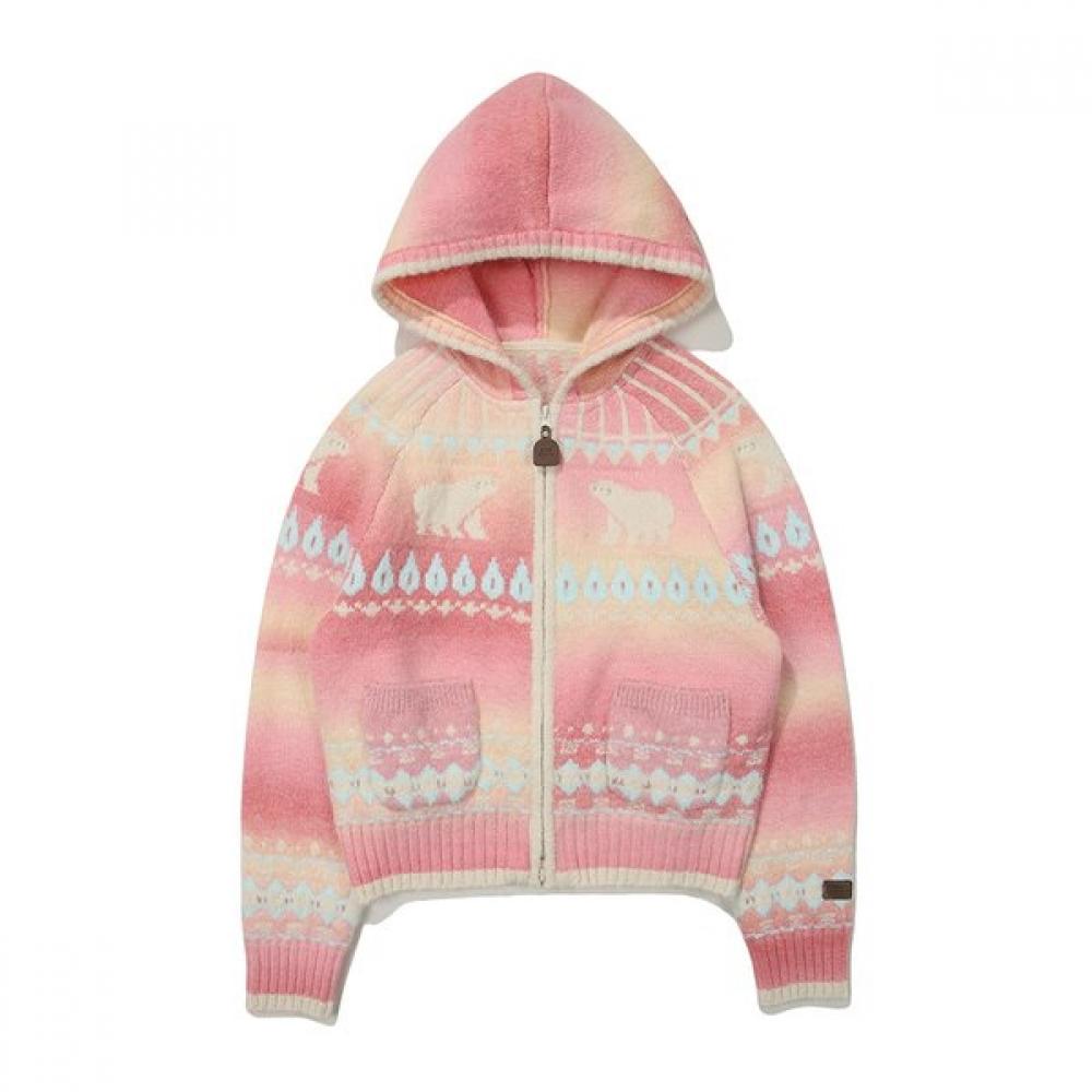 

Gradient Nordic Cardigan Pink 100