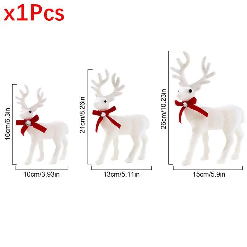 

Christmas 10 13 15CM Christmas Artificial Plush Reindeer Xmas Elk For Christmas Tree Ornaments Decor Home Decor New Year Gift 10cm