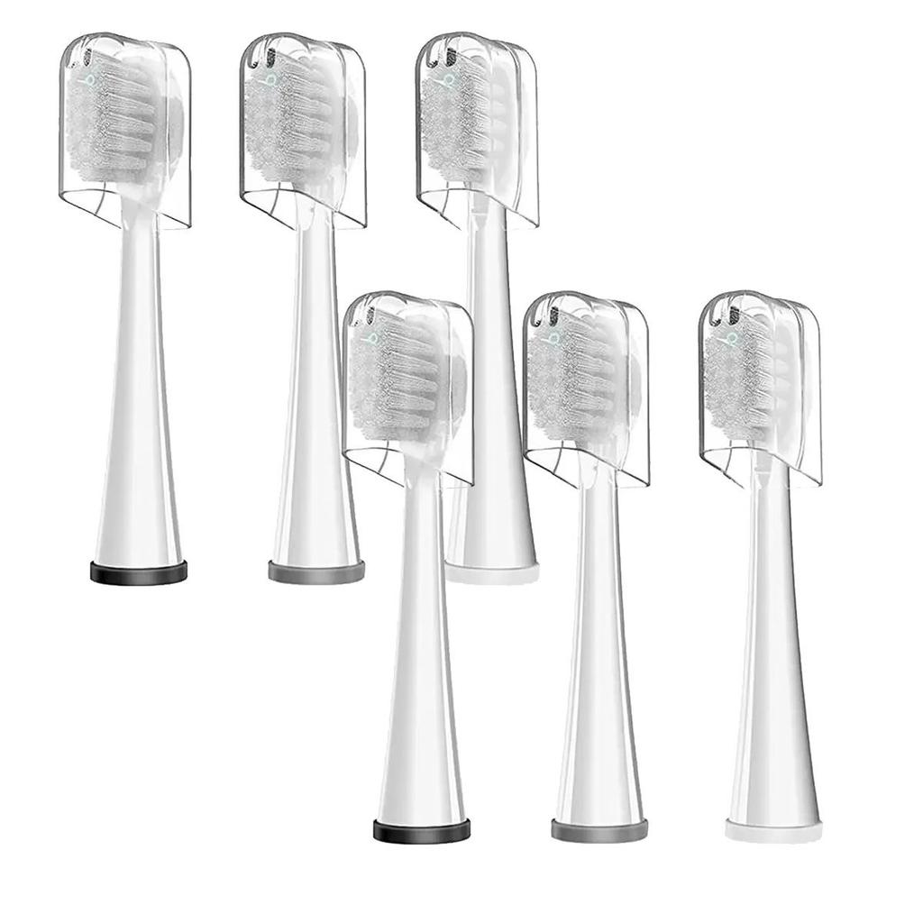 Replacement Brush Head for Waterpik Sonic-fusion 2.0 Toothbrush, Compact, White, Pack of 3, Soft Bristles