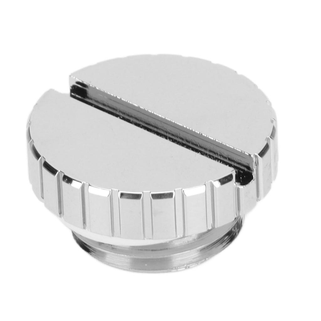 Water Stop Plug Black Silver G1 4 Thread Plug Fitting with O Ring for Computer Water Cool SystemSilver