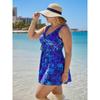 Traje de baño Tankini para mujer talla S Plus Estampado Floral Separado Falda de baño Skirtini