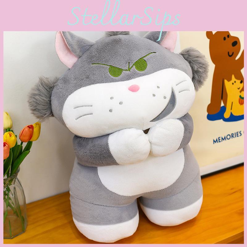 Lucifer Cat Plush Toy With Short Pile Fabric For Kids And Collectors