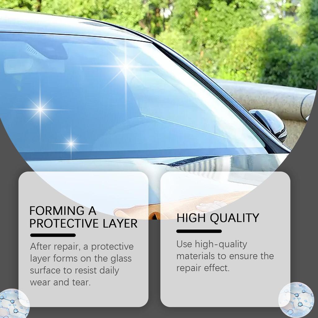 RAYHONG Auto Windshield Repair Fluid Kit Auto Front Windshield Repair Cracks Clear Vision