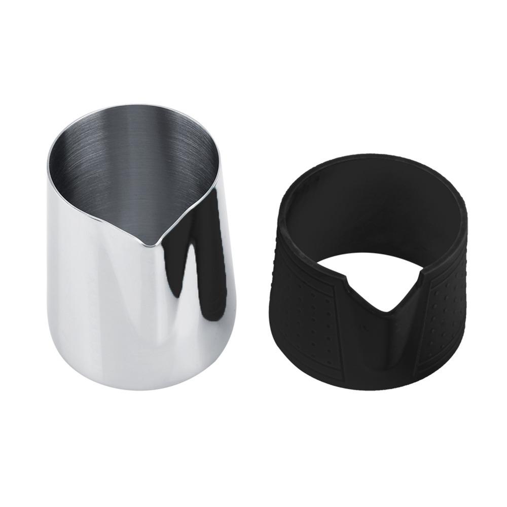 Stainless Steel Frothing Milk Jug Black Milk Frothing Pitcher Espresso Milk Pitcher Latte Art