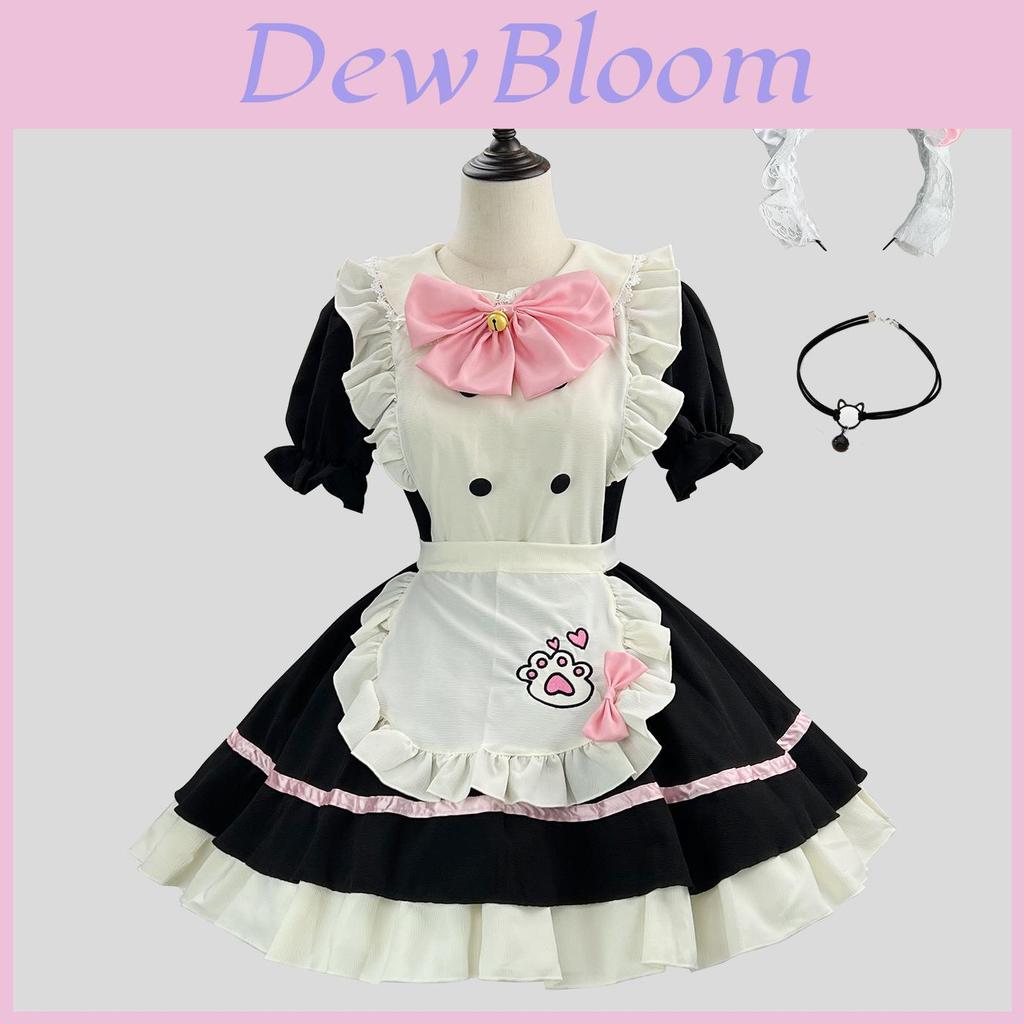 Girl Cosplay Lolita Dress With Polyester Fabric For Halloween Costume And Anime Role Play