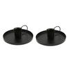 2pcs Retro Iron Candle Holder Metal Home Simple Elegant Desktop Scented Candle Stand for Meditation