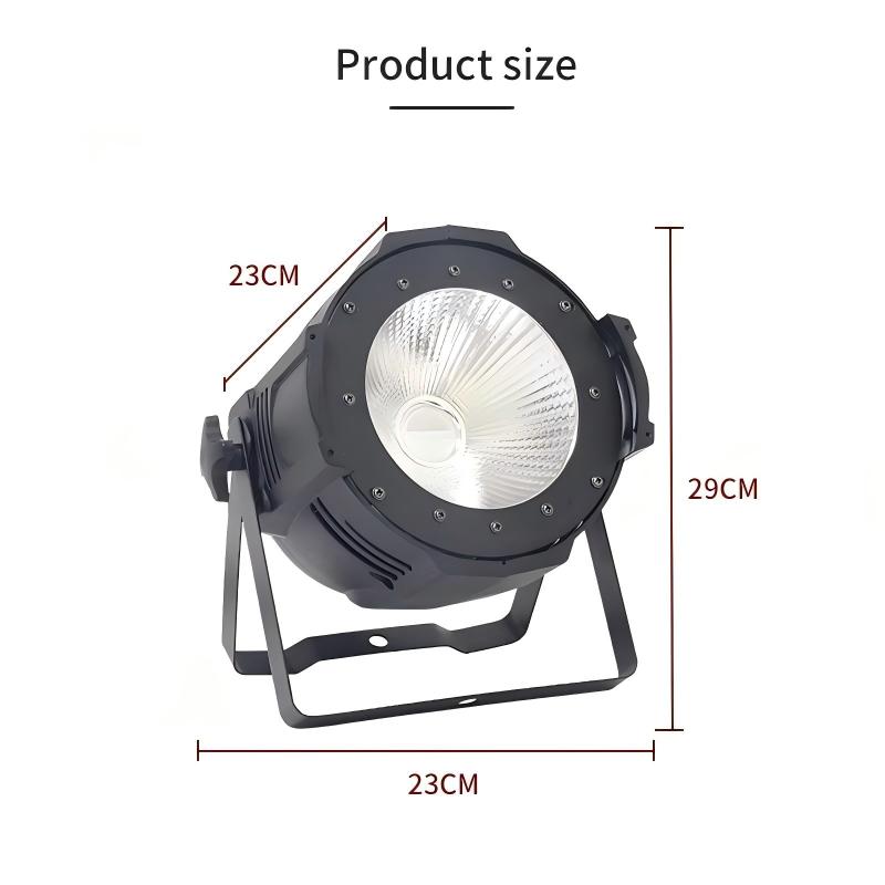 DMX Aluminum Alloy LED Par COB 200W Warm Cool White Lighting DMX512 Stage Light Concert DJ Home Entertainment
