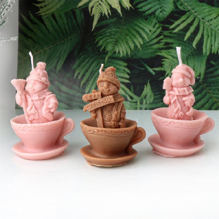 Festival Silicone Candle Mold Christmas Party Supplies Holiday Ornament Molds Suitable for Party and Home Decorations