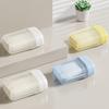Bathroom Soap Bar Holder Soap Dish Container Self-draining Design Compact Portable Travel Soap Case with Lid
