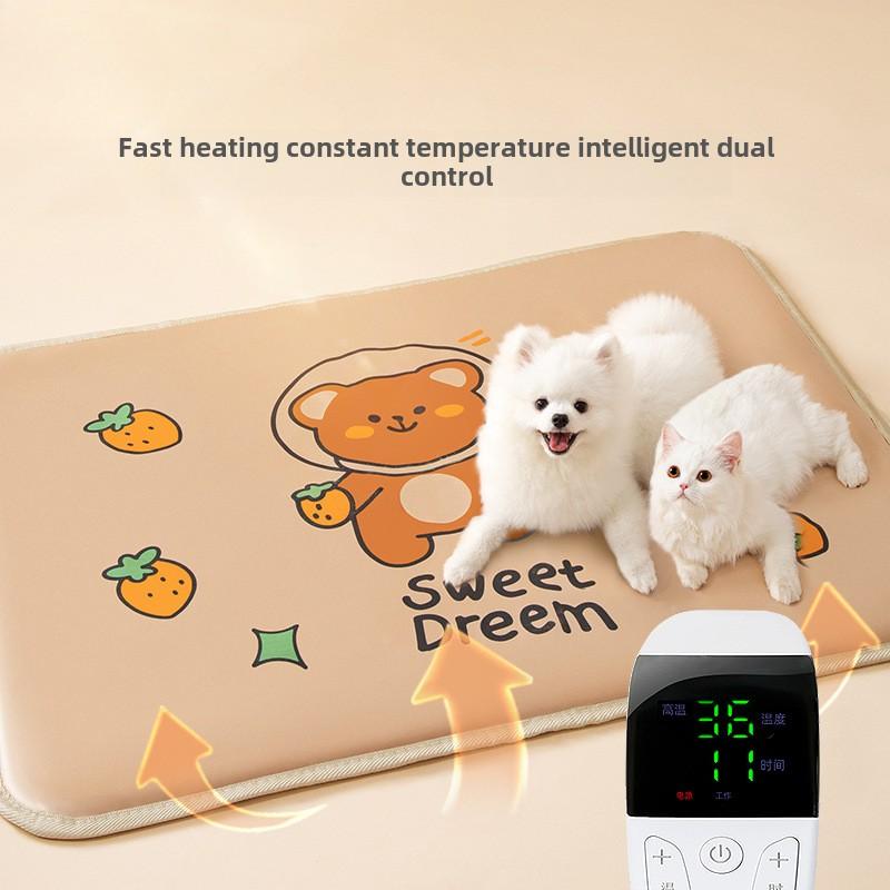 Autumn and Winter Pet Electric Blanket Cat Warm Heating Mat Dog Waterproof and Scratch-proof Smart Constant Temperature Electric Mattress
