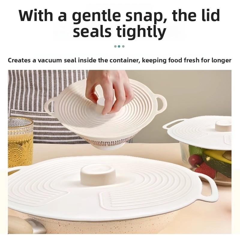 Household Food-grade Silicone Food Storage Lids for Pots, Pans, Plates, Cups, Microwave Oven Splash Guards, and Sealing Lids