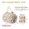 Ecofriendly Nonwoven Shopping Bag With Foldable Design For Travel And Grocery Use