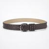 Black Rivet Skinny Waist Belt Set: Women's American Retro Accessory for Dresses and Pants - Sweet and Cool Style.