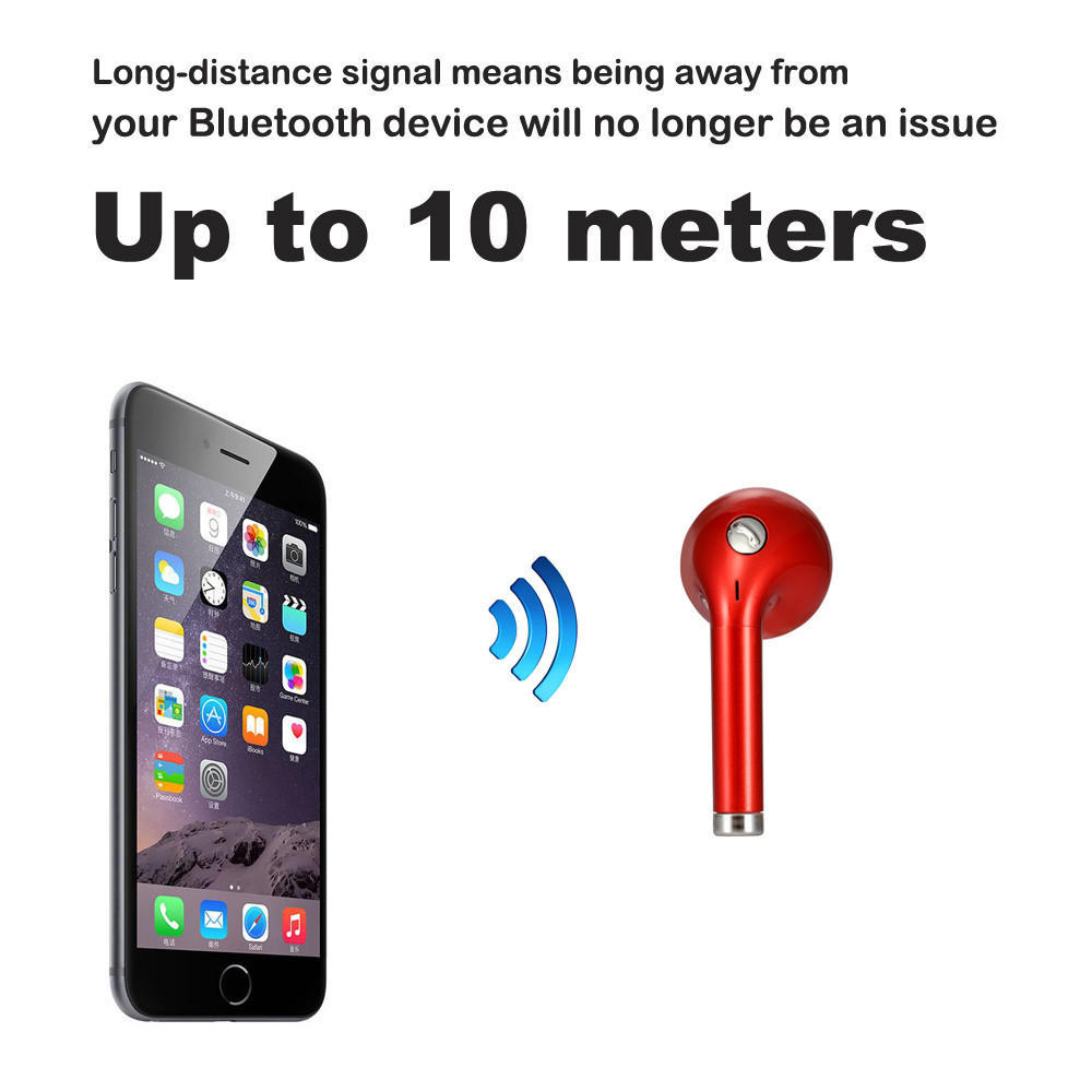 Mini Bluetooth 4.1 Wireless Headset Earbud Headphone Earphone For iPhone 7 6 6s