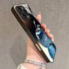 Gradient Crystal Apple Pattern Tempered Glass Phone Case For iPhone 17 16 15 14 13 12 11 Pro Max 17Air 16E 7 Plus XR XS X Cover