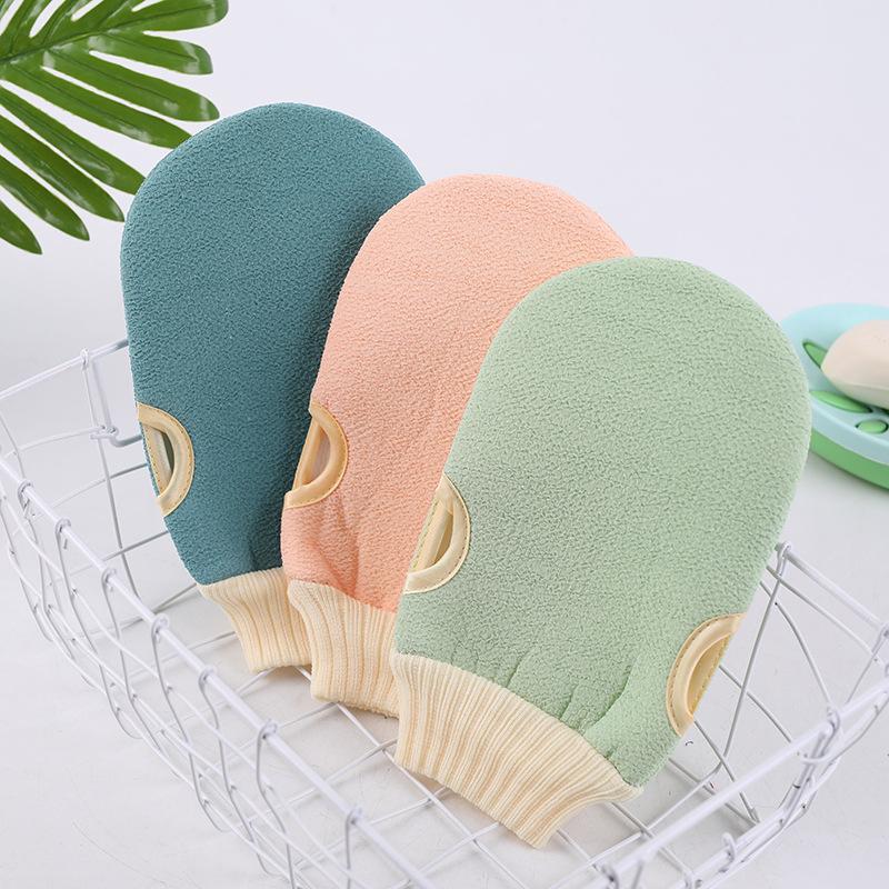 Peeling Badeset mit Rückenbürste, Duschschwamm und Badehandschuh, 3-teiliges Spa-Set für Erwachsene