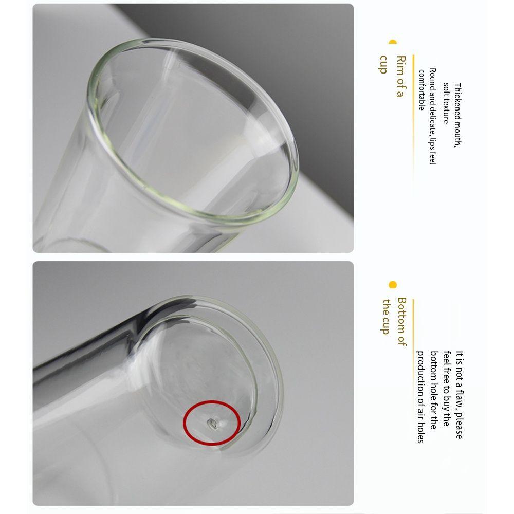 1/2/6 Stück Klare doppelwandige Glas-Kaffeebecher Spülmaschinenfest Reise-Kaffeebecher Heiß- oder Kaltgetränk