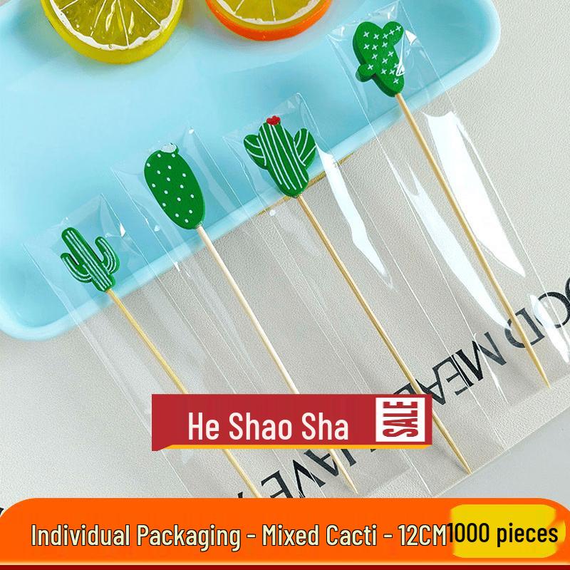 Individually Wrapped Wooden Fruit Picks
