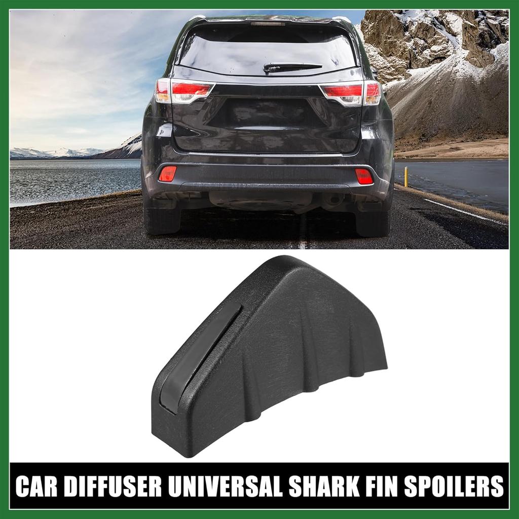Motoforti 4pcs Matte Balck Universal Car Rear Lower Bumper Splitter Lip Wing Diffuser Shark Fin Spoiler Universal with Screw for Car SUV Long-lasting