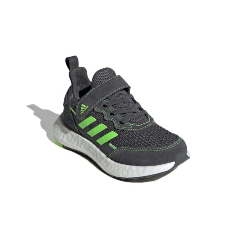adidas Rapida S&l El K Mesh Breathable Low Top Kids' Running Shoes Gray Green Kids' FV2628