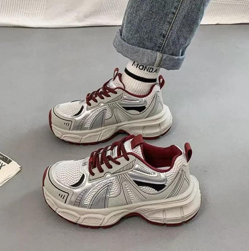 2025 Summer Sports Shoes for Women Platform Flat Shoes Woman Casual Trainers Ladies Chunky Sneakers Women Running Shoes