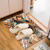 1PC Custom Name Western Cowboy Boots Feathers Theme Floor Mat Ideal for Living Room, Game Rooms, Office, Bedroom Floor Mat Design