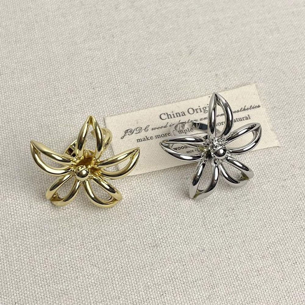 Exaggerated Open Ring Open Adjustable Women Ring Creative Hollow Flower Ring Special Occasion