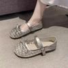 Fashion Summer Mesh Fashion Bow Shoes Flats Women Casual Shoes Cozy Woman Walking Sandals 2025 Brand Dress Lolita Loafers Zapatos Mujer