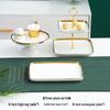 Elegant Ceramic Dessert & Snack Display Stand Set