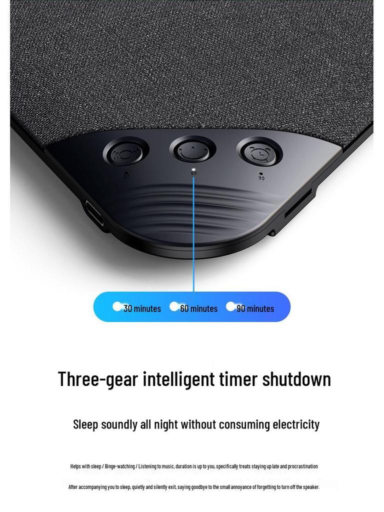 White Noise Bluetooth Pillow Speaker - Good Sound Quality Bedside Sleep Speaker