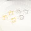 Stylish Alloy Butterfly Ear Jewelry Gift Earrings Earrings Clip Ear Studs Ornaments Suitable for Daily Outfit and Party