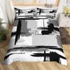 Abstract Line Art Duvet Set Bedding Set Soft Geometric Quilt Set Modern Room Decoration Kit