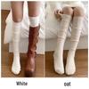 Damen Sommer Koreanischer Stil Über das Knie Dünne Socken mit Stiefeln
