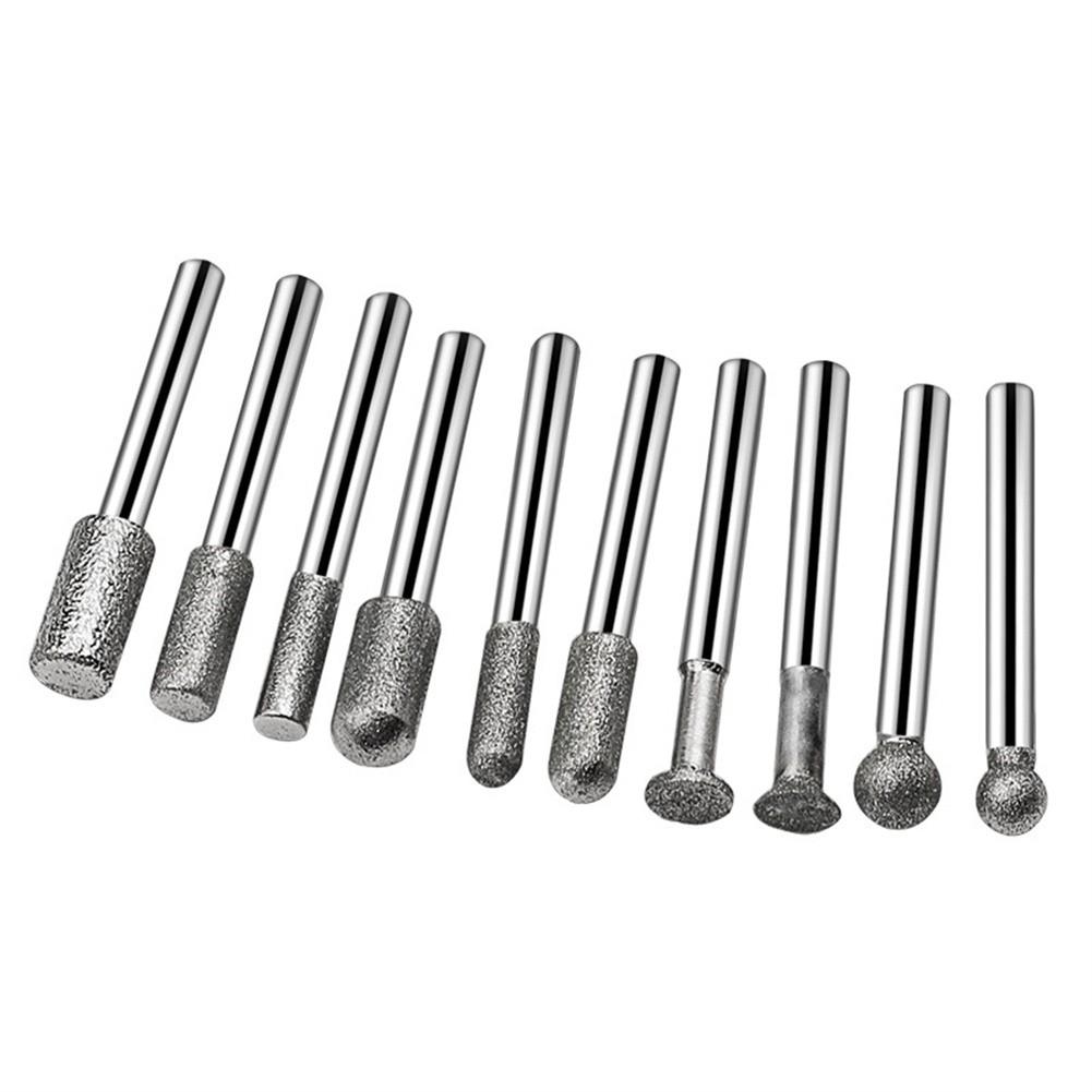 Grinding Head 20pcs 6mm Shank Grinding Needle Emery Grinding Rod