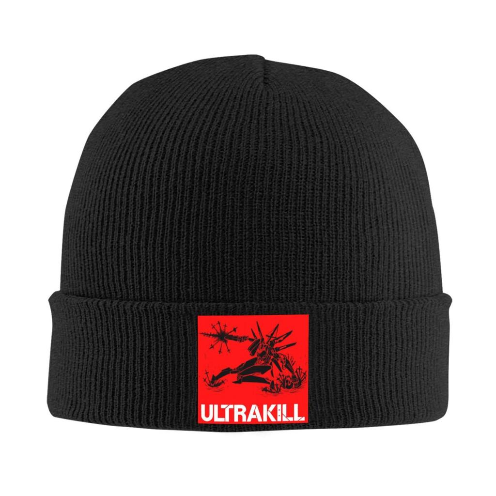 Accessoires de jeu vidéo Ultrakill Bonnet chaud en tricot Bonnet d'hiver Bonnets Skullies Bonnets Hip Hop pour unisexe